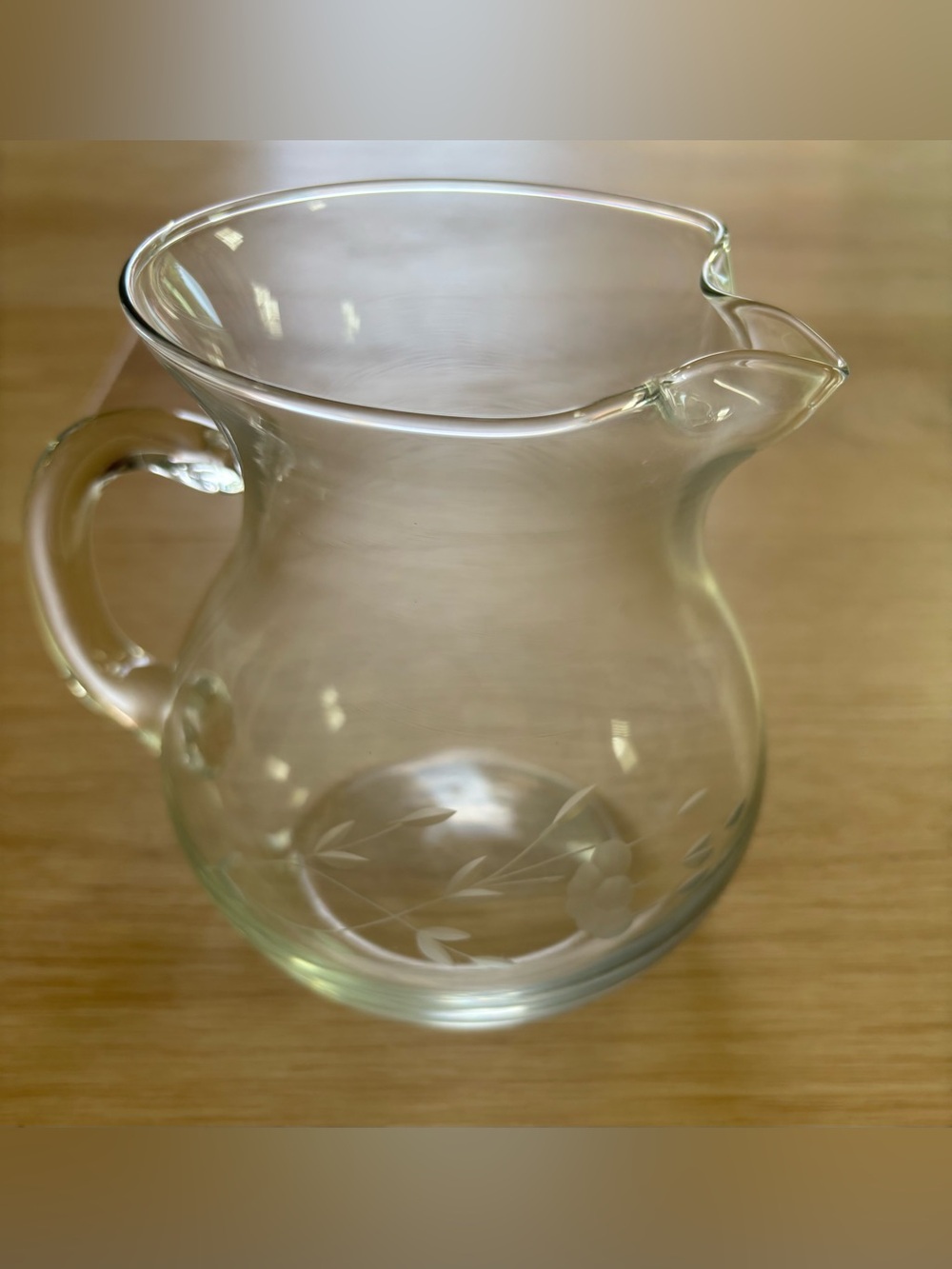 Princess House Heritage Crystal Pitcher-Perfect condition